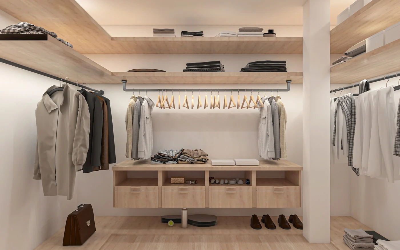 Walk-in closet · Design visualization