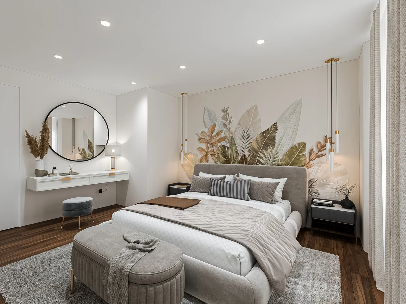 Primary bedroom · Design visualization