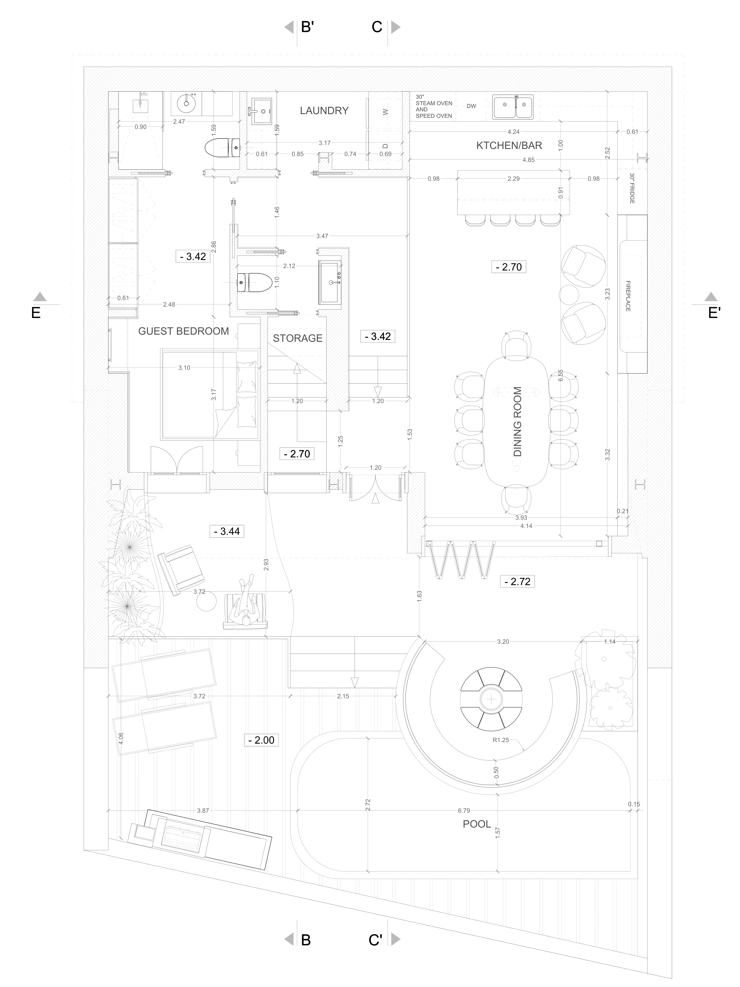 Basement plan · Technical drawing