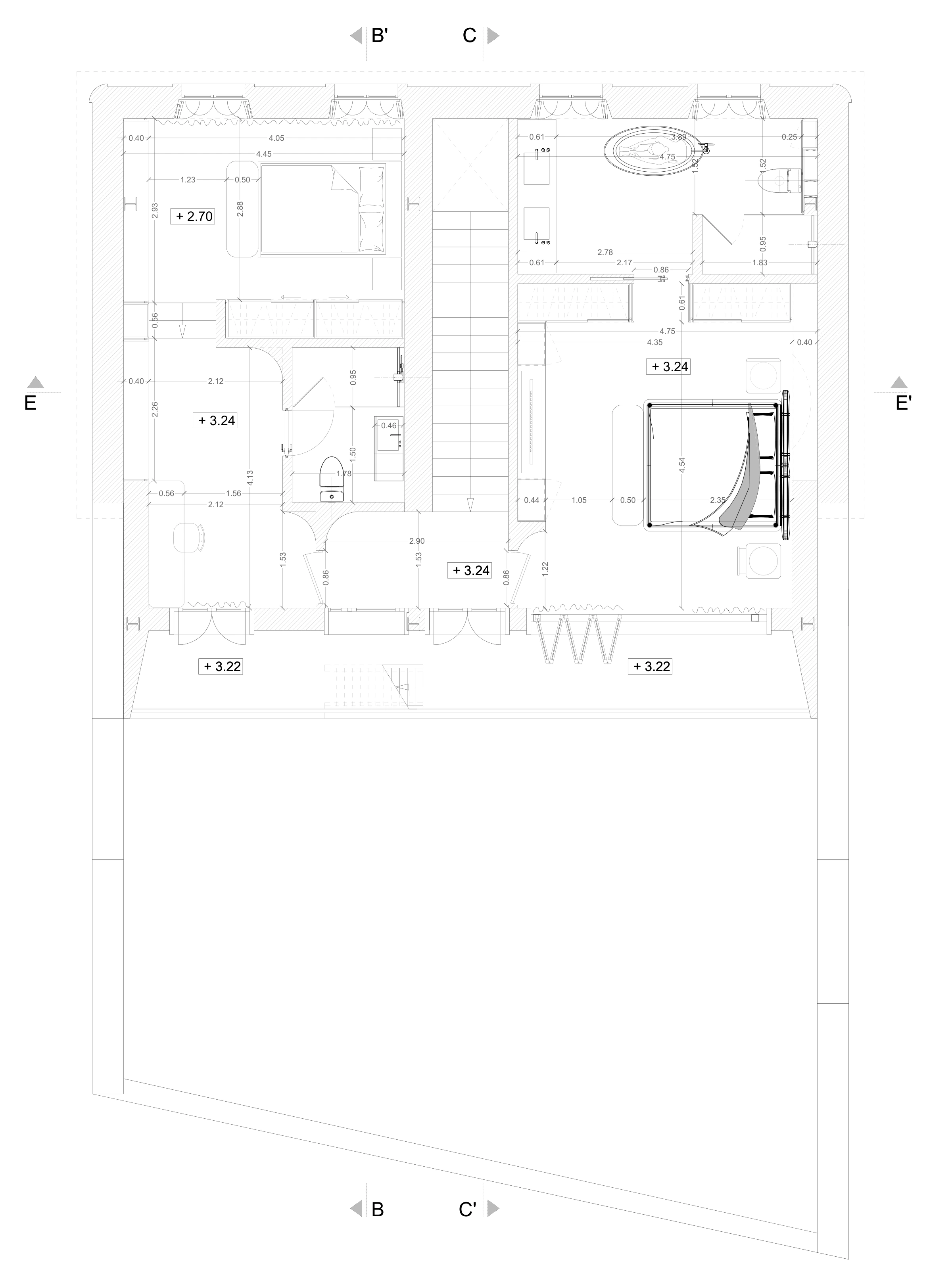 Second floor plan · Technical drawing