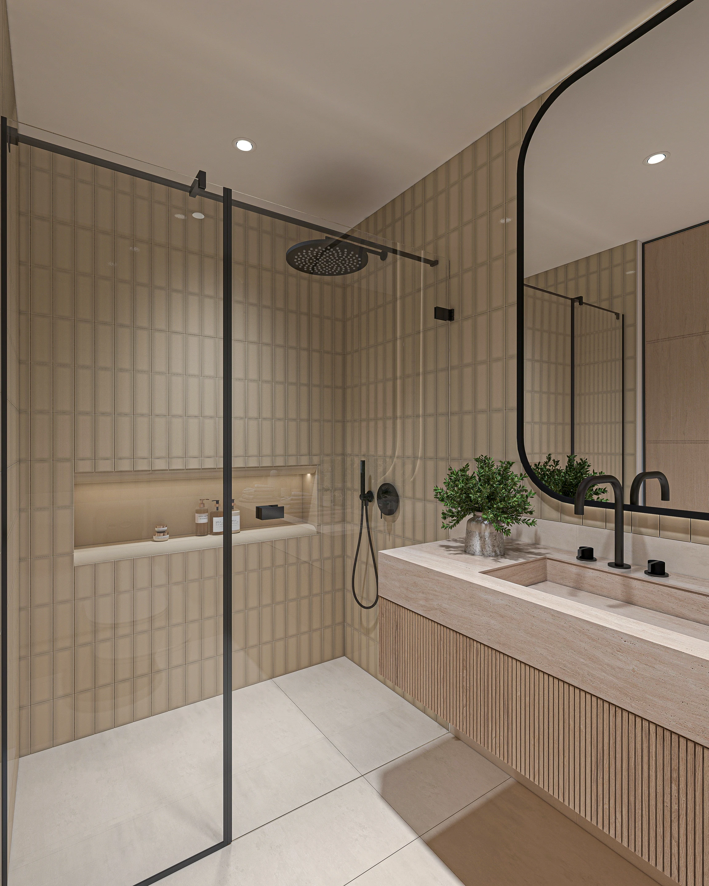 Guest bathroom, Lisa’s House · Design visualization