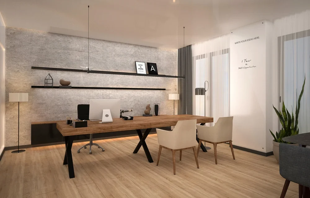 CEO office design visualization · Design visualization · Collaborative professional project