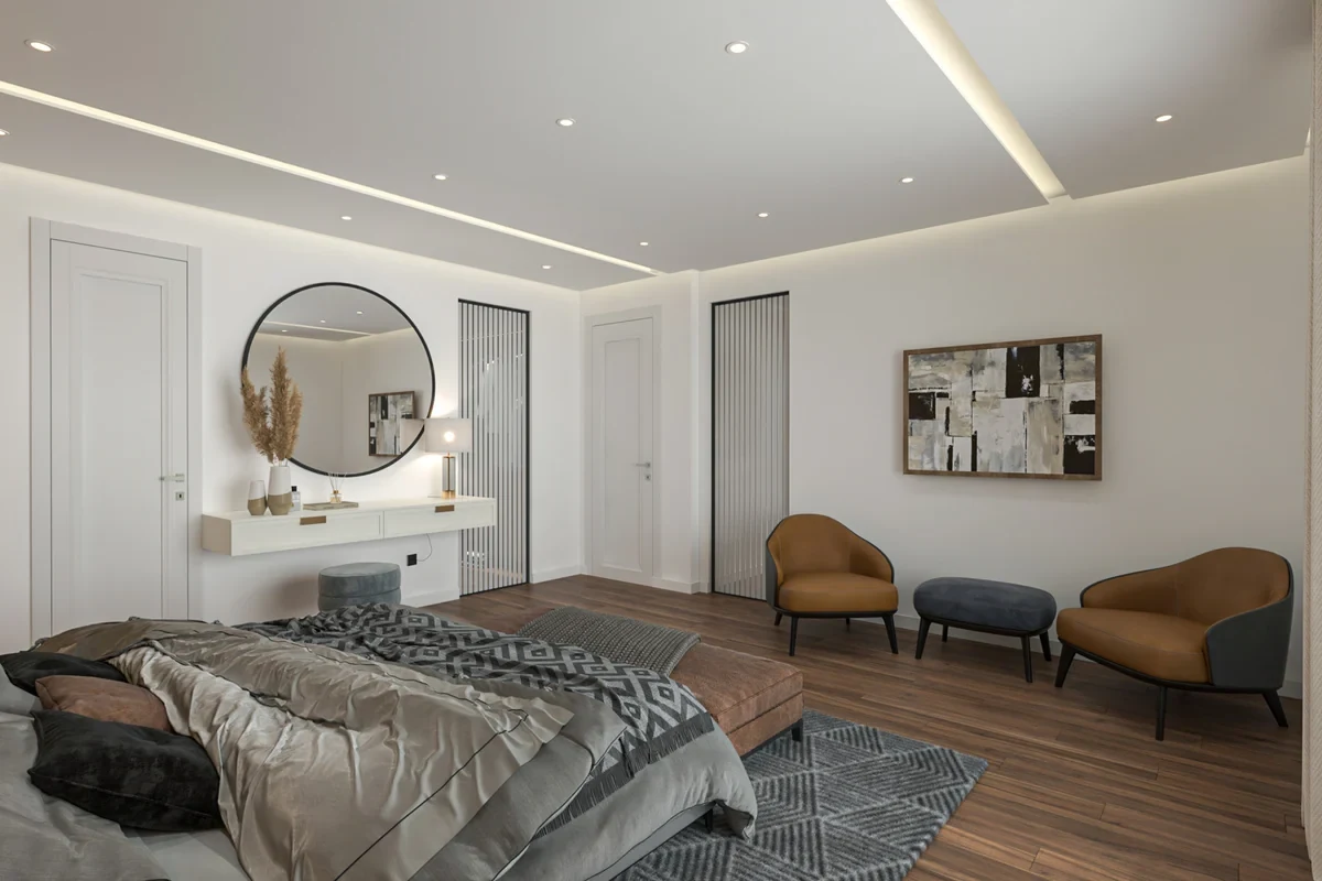 Primary bedroom · Design visualization