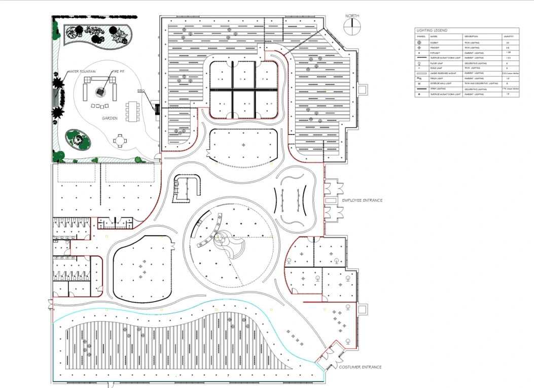 Office reflected ceiling plan · Technical drawing